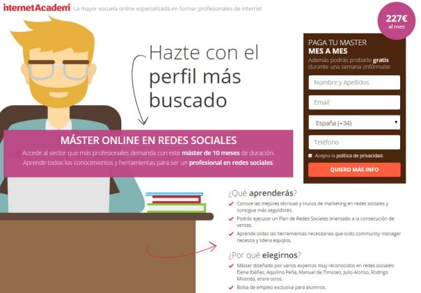 Landing Page o Pagina de Destino