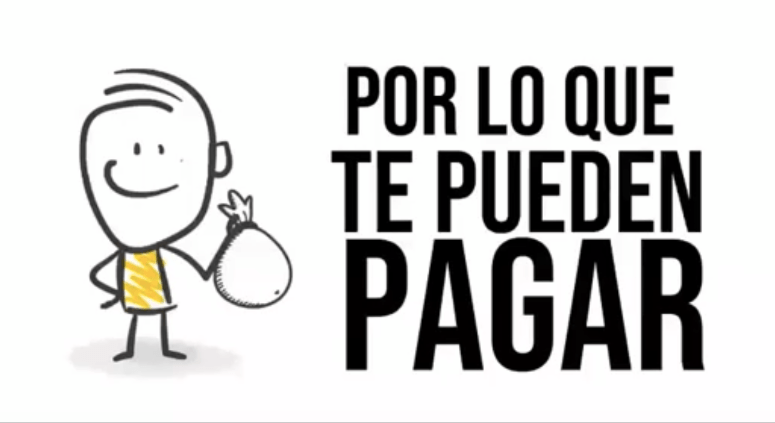 Por lo que te pueden pagar